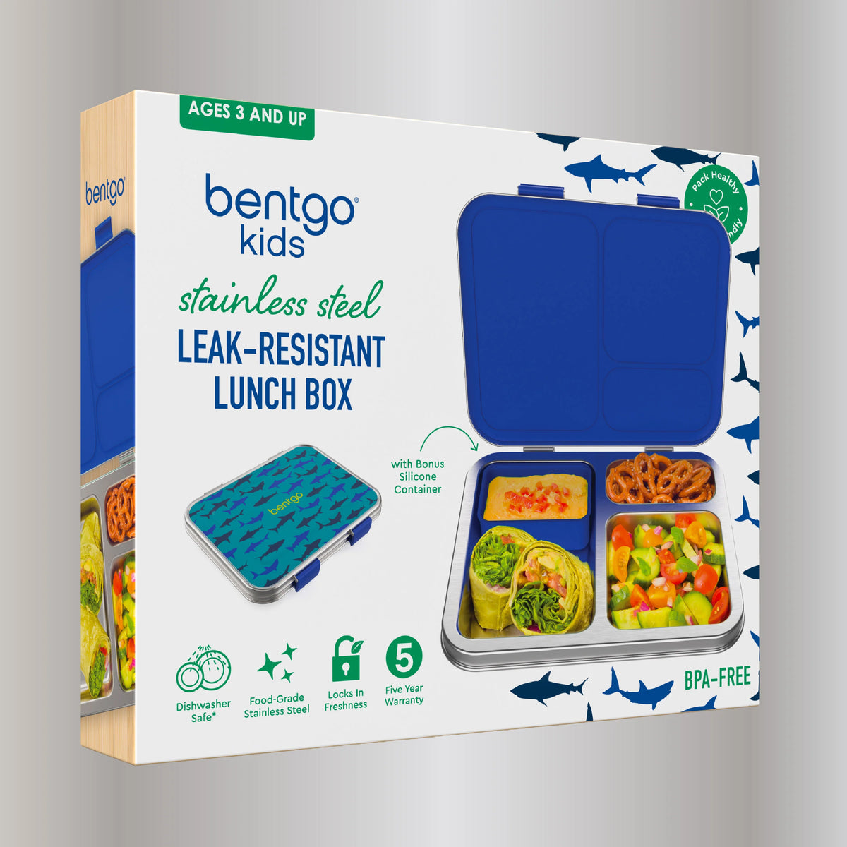 Bentgo Kids Stainless Steel Prints Lunch Box