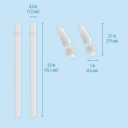 Bentgo Kids Water Bottle Replacement Straws (2-Pack)