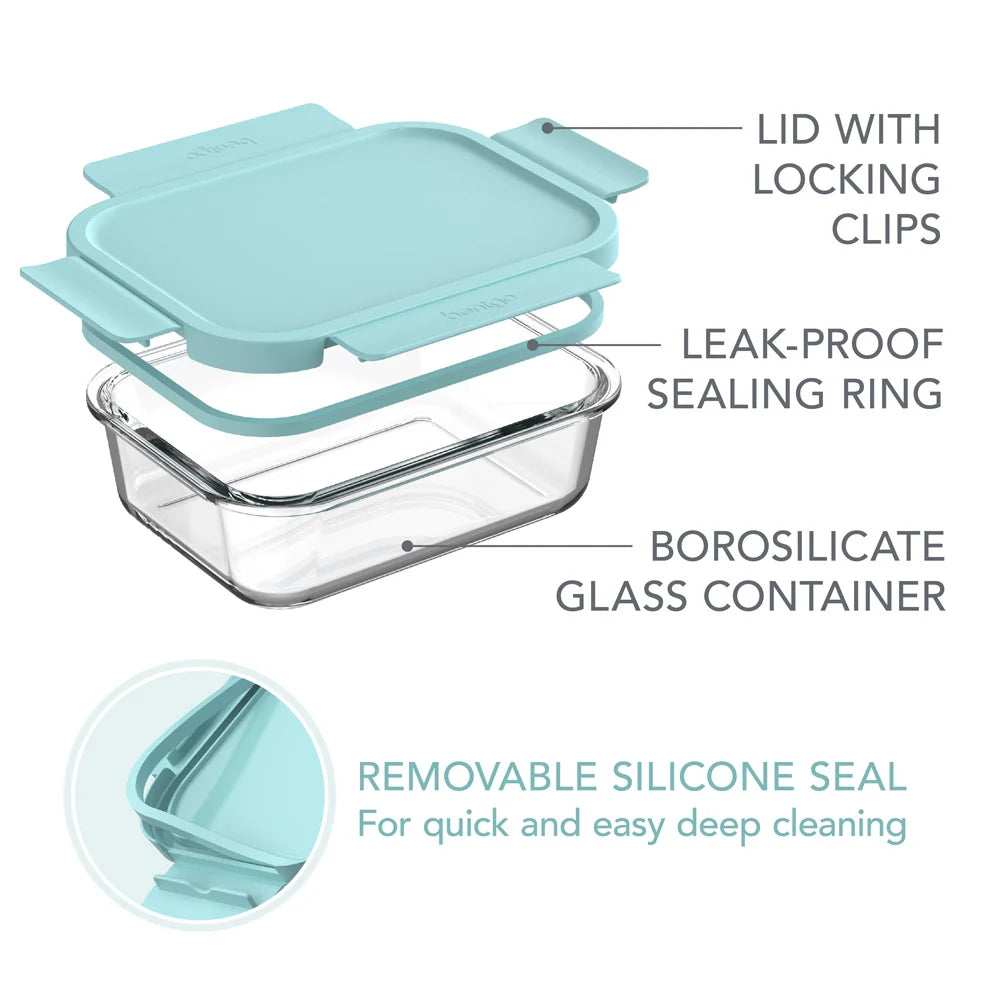 Bentgo Glass Leak-Proof Food Storage Set (8-Piece)