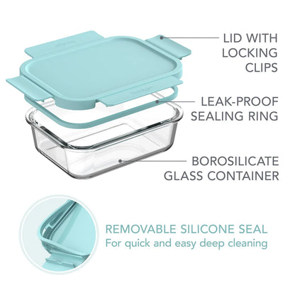 Bentgo Glass Leak-Proof Food Storage Set (8-Piece)