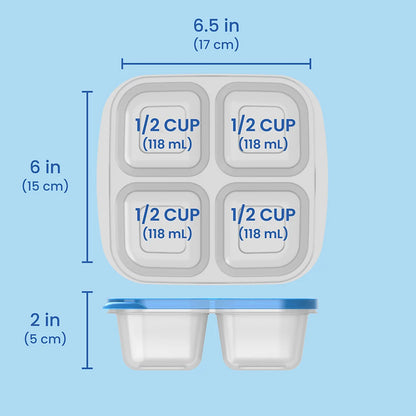 Bentgo Easyboxes 4-Compartment Snack Containers 8-Piece Set
