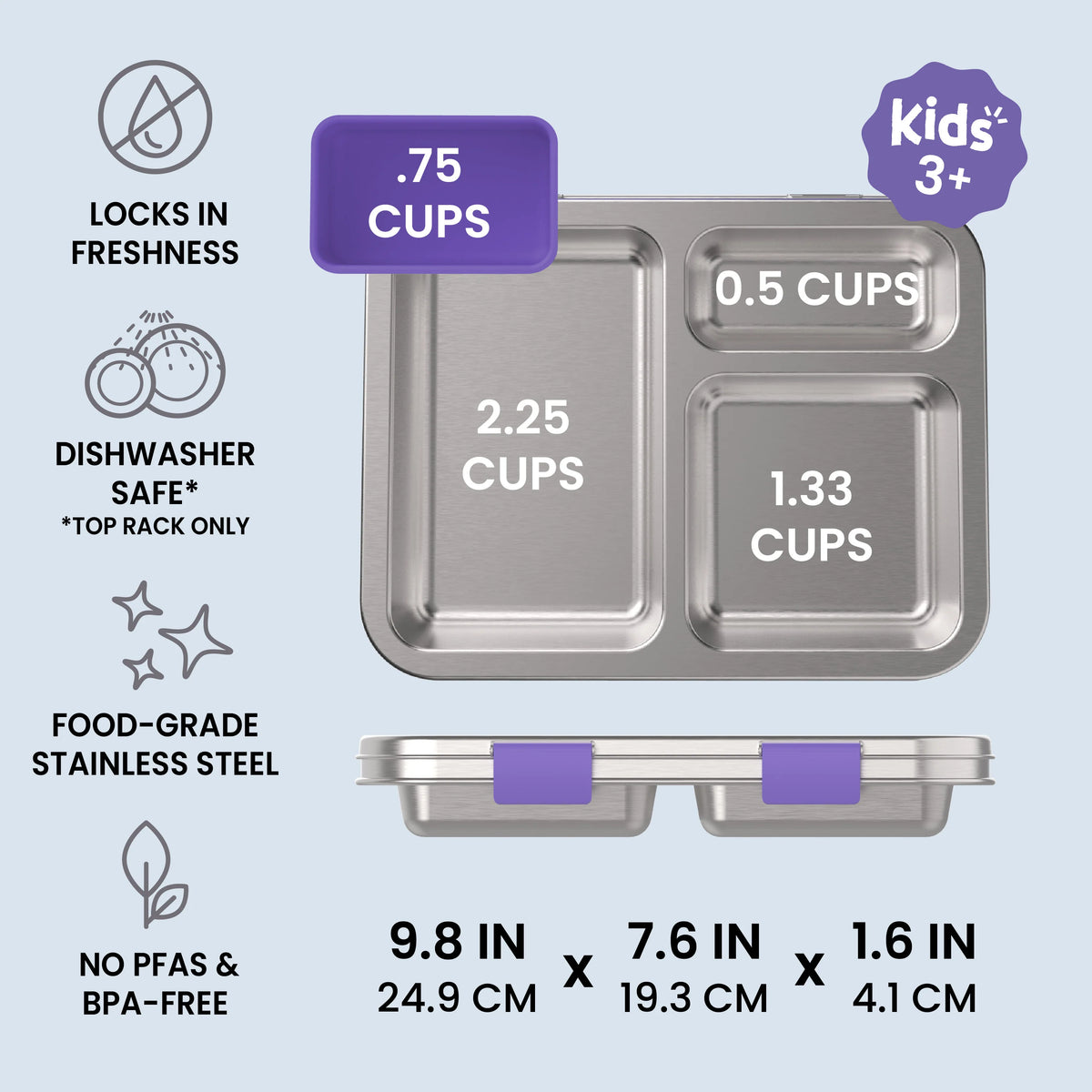 Bentgo Kids Stainless Steel Lunch Box