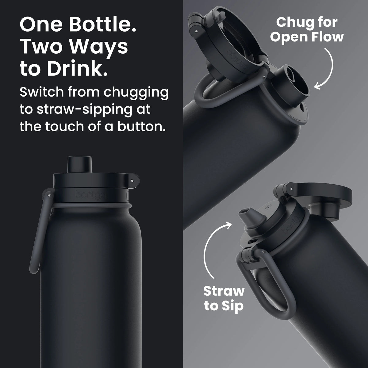 Bentgo Flip 2-in-1 Water Bottle (32 fl oz)