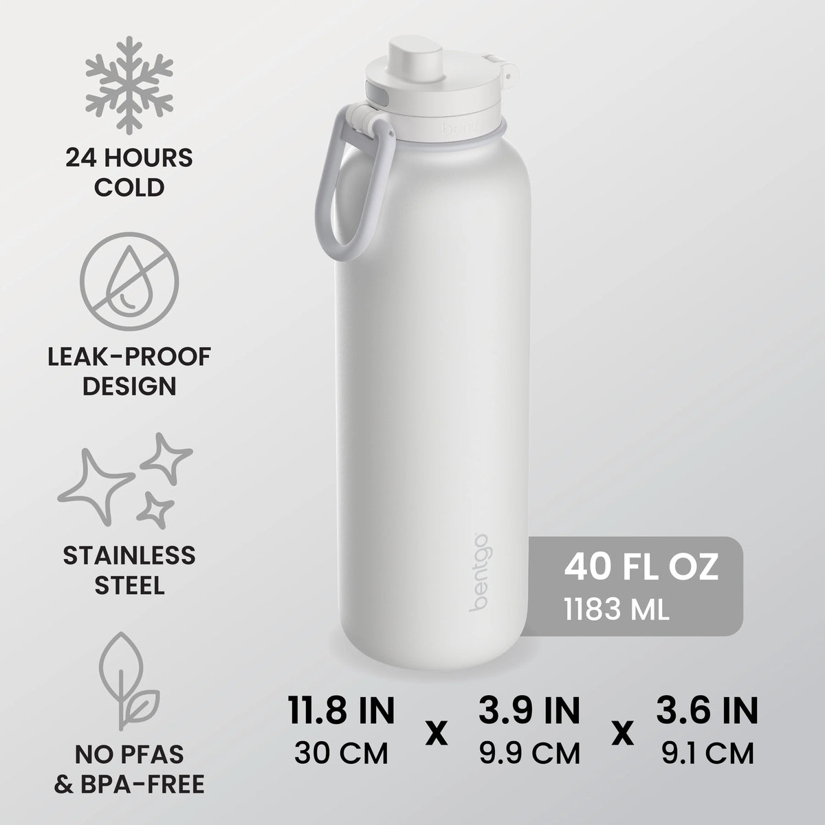 Bentgo Flip 2-in-1 Water Bottle (40 fl oz)