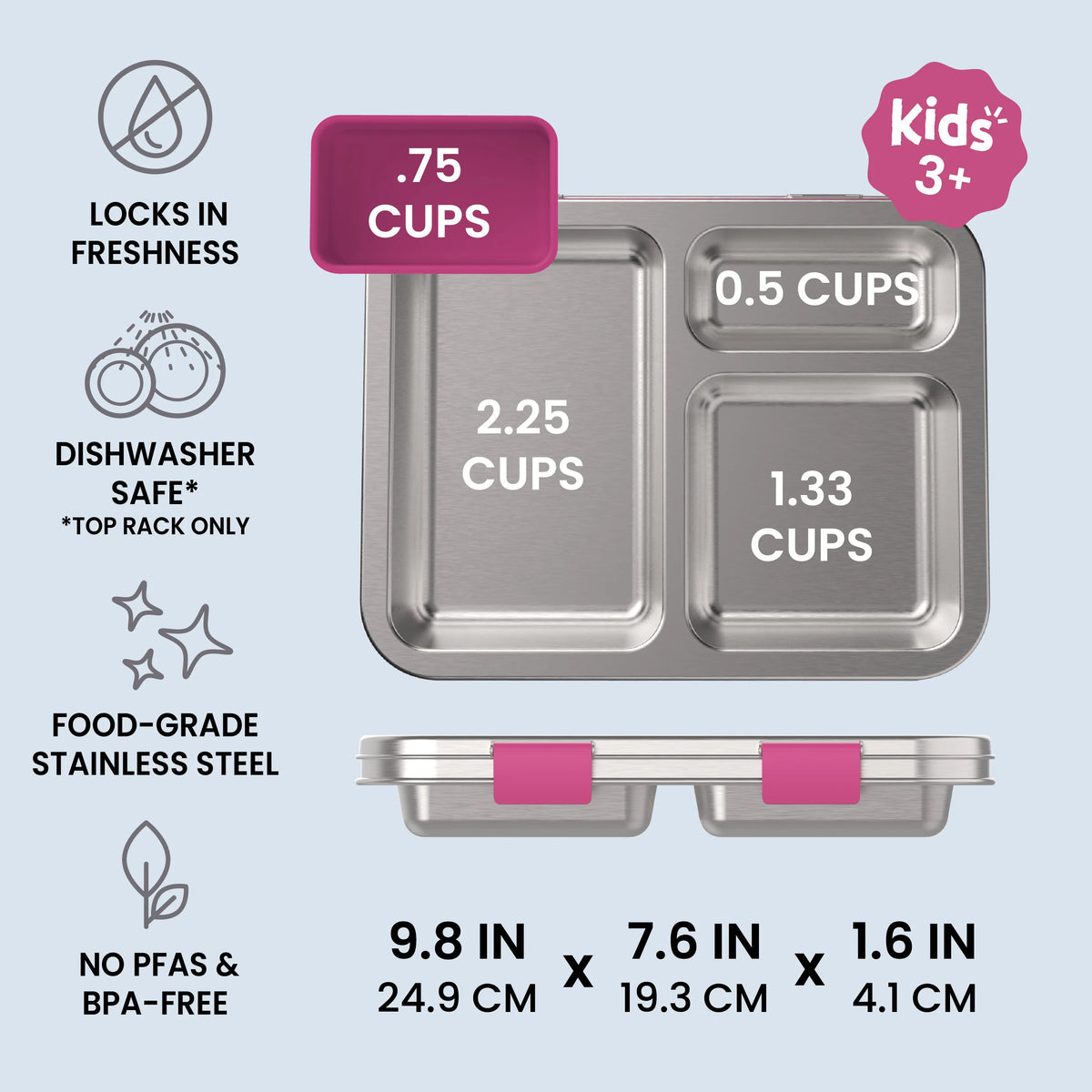 Bentgo Kids Stainless Steel Lunch Box