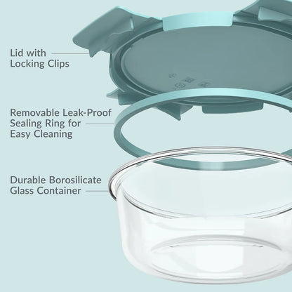 Bentgo Glass Leak-Proof Food Storage Set (14-Piece)