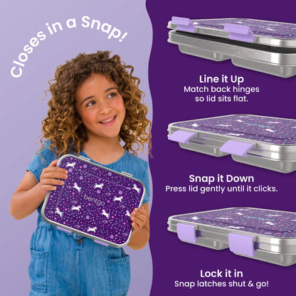 Bentgo Kids Stainless Steel Prints Lunch Box