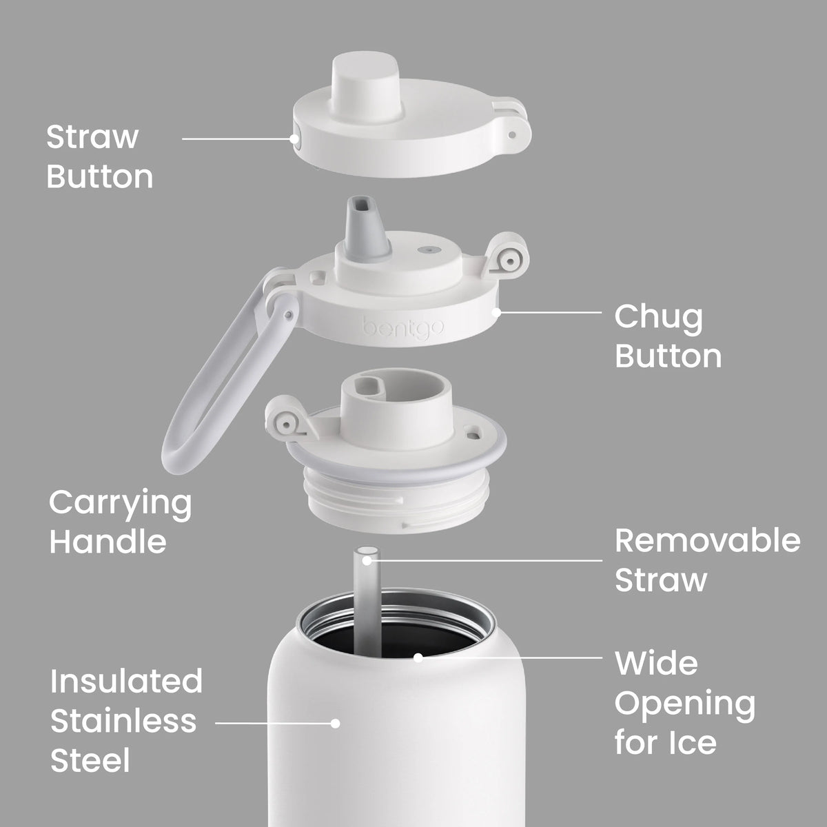 Bentgo Flip 2-in-1 Water Bottle (24 fl oz)