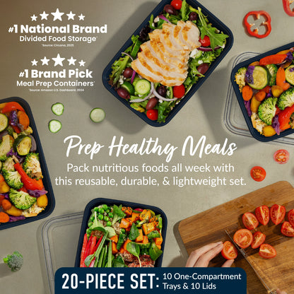 Bentgo Prep 1-Compartment Meal Prep Containers (20-Piece)
