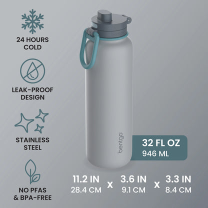 Bentgo Flip 2-in-1 Water Bottle (32 fl oz)