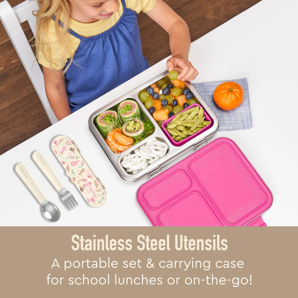 Bentgo Kids Stainless Steel Utensil Set