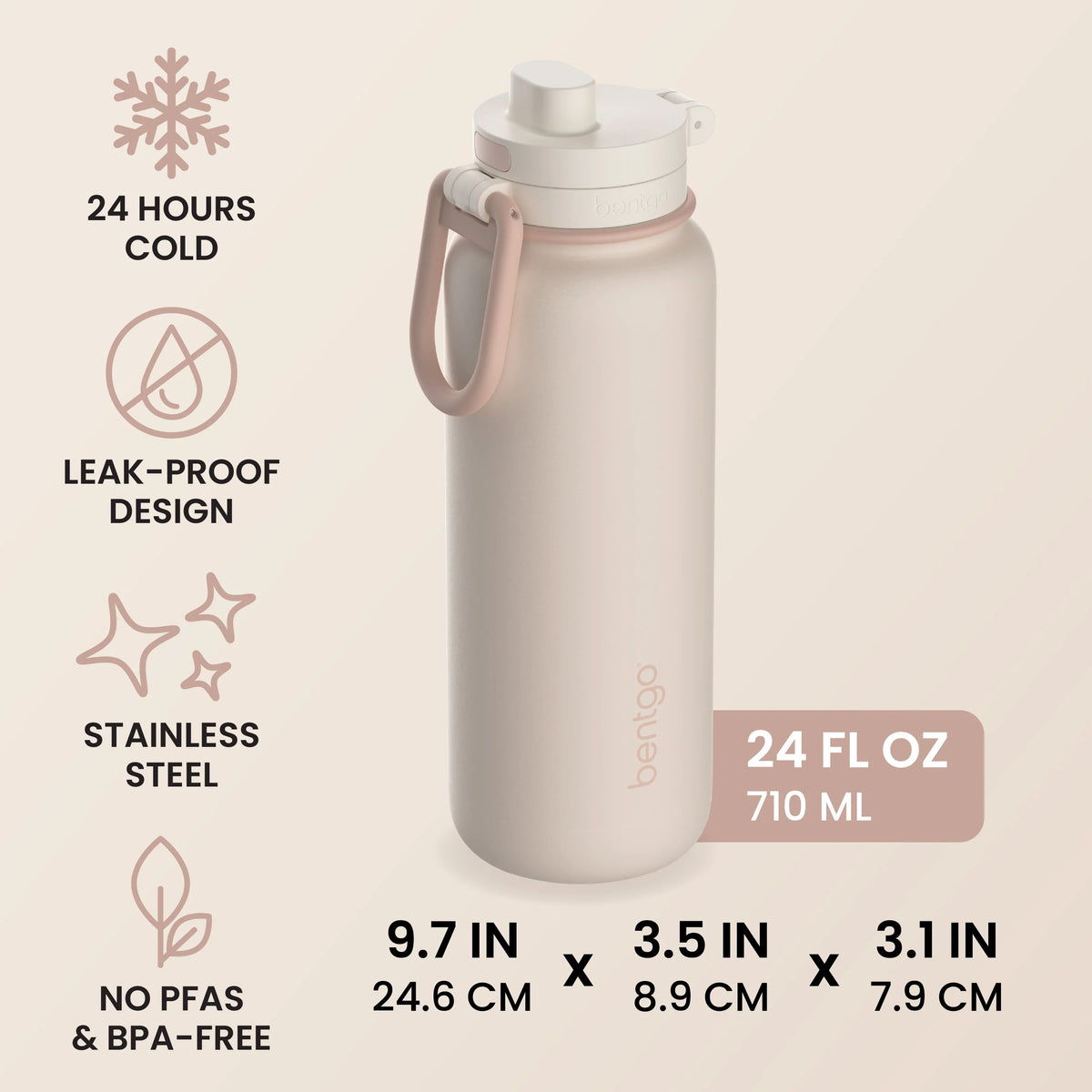 Bentgo Flip 2-in-1 Water Bottle (24 fl oz)