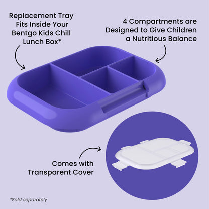 Bentgo Chill Kids Tray with Transparent Cover
