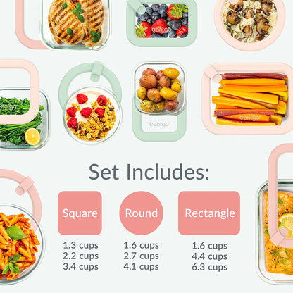 Bentgo Signature Glass Food Storage Set (18-Piece)