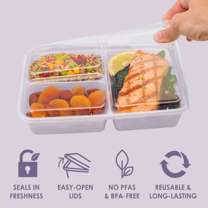 Bentgo Prep 3-Compartment Meal Prep Containers (20-Piece)
