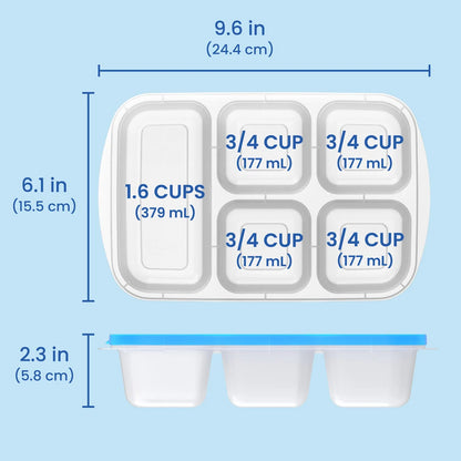 Bentgo Easyboxes 5-Compartment Food Containers 8-Piece Set
