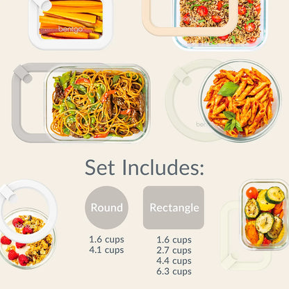 Bentgo Signature Glass Food Storage Set (12-Piece)